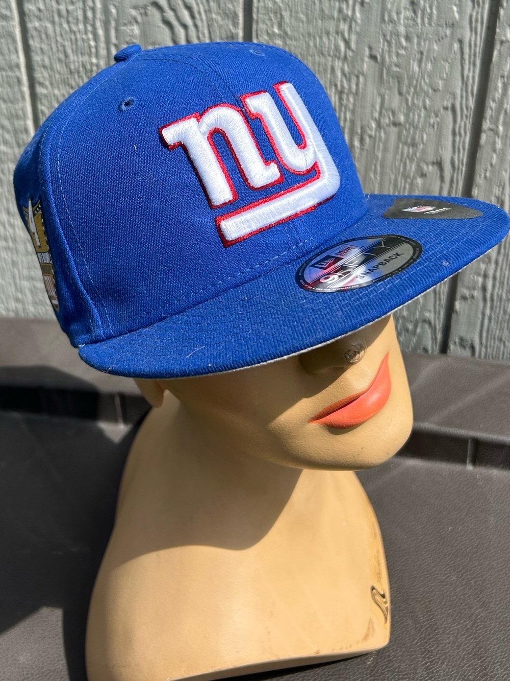New Era 9FIFTY New York Giants Royal Blue Snapback Hat Embroidered NY Logo